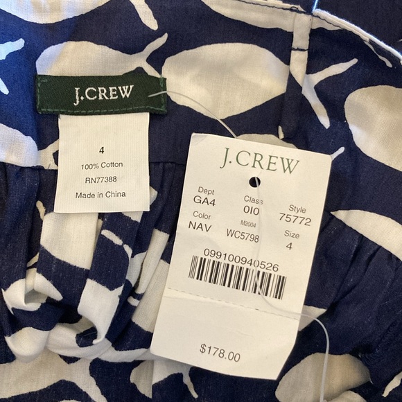 NWT RARE J. Crew Martine School of Fish Print Dress from summer 2006; size 4 - Picture 3 of 4